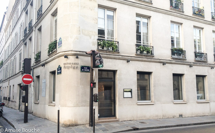 Exterior restaurant L'Arpege Paris by Alain Passard