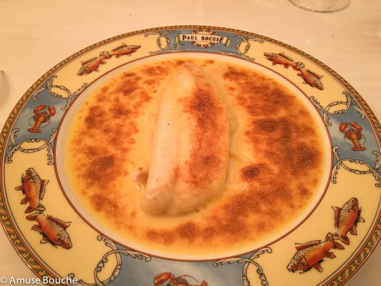 file de sole la restaurant Paul Bocuse 3 stele Michelin Lyon