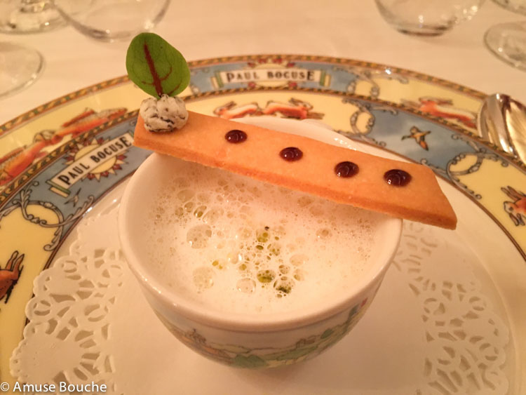 amuse bouche la restaurant Paul Bocuse 3 stele Michelin Lyon