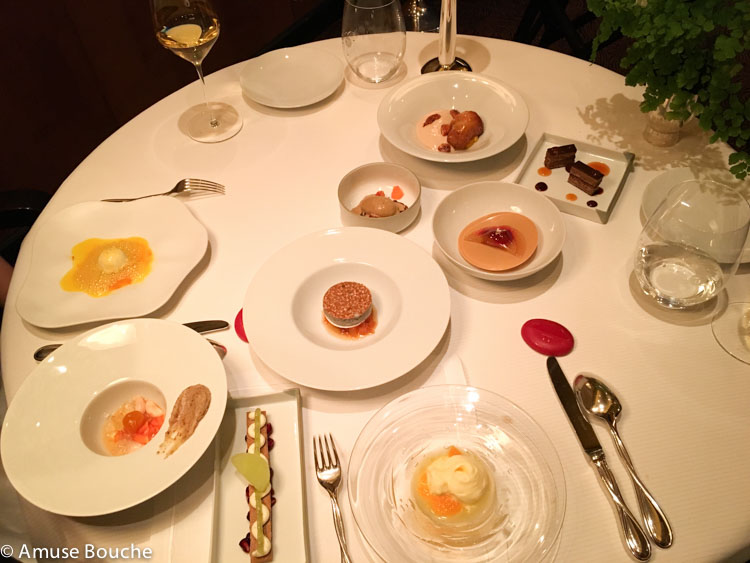 le grand dessert la Pierre Gagnaire Paris 3 stele Michelin