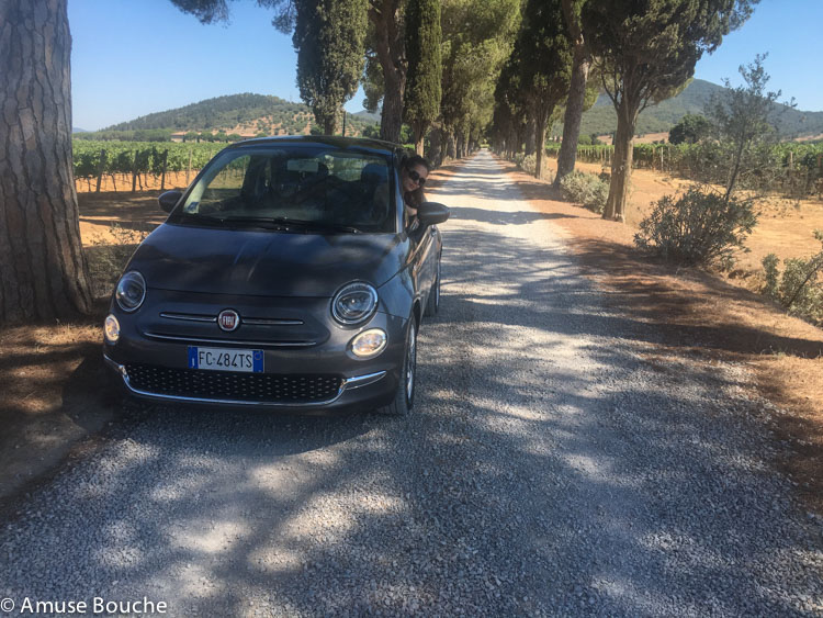 Amuse Bouche Fiat 500 L'Andana Toscana 