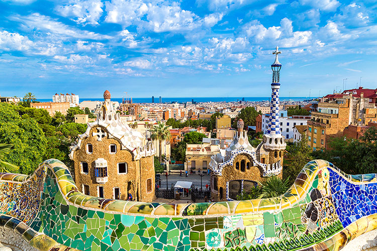Barcelona Gaudi view