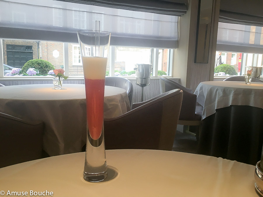 rasberry soup Restaurant Gordon Ramsay Londra 3 stele Michelin