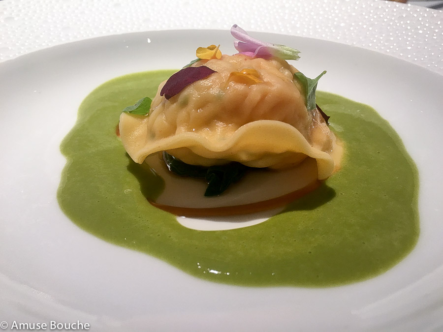 lobster ravioli Restaurant Gordon Ramsay Londra 3 stele Michelin