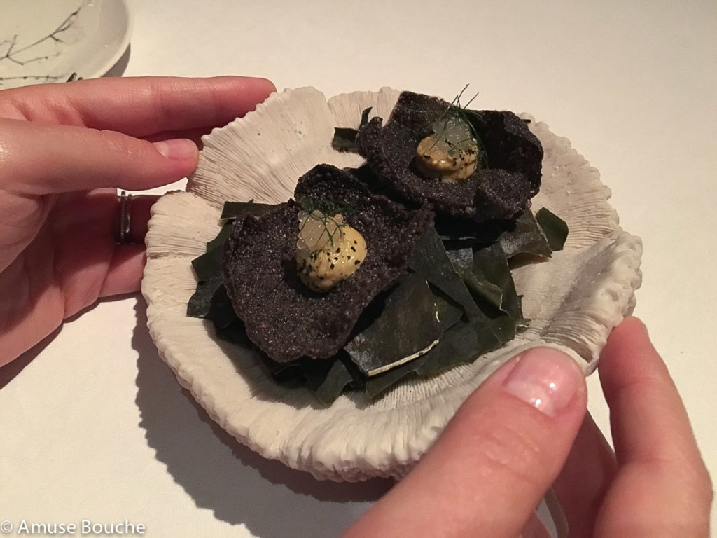 seaweed crisp The Ledbury Londra 2 stele Michelin