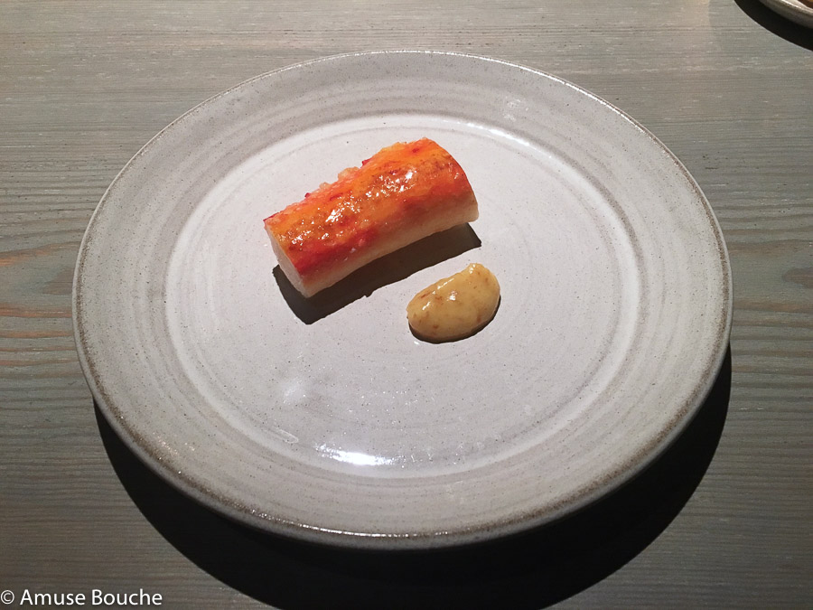  King crab and almost burnt cream at Faviken