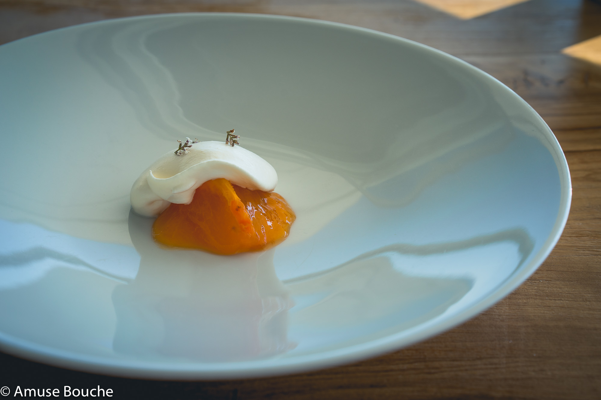 Persimmon dessert Mirazur restaurant chef Mauro Colagreco 