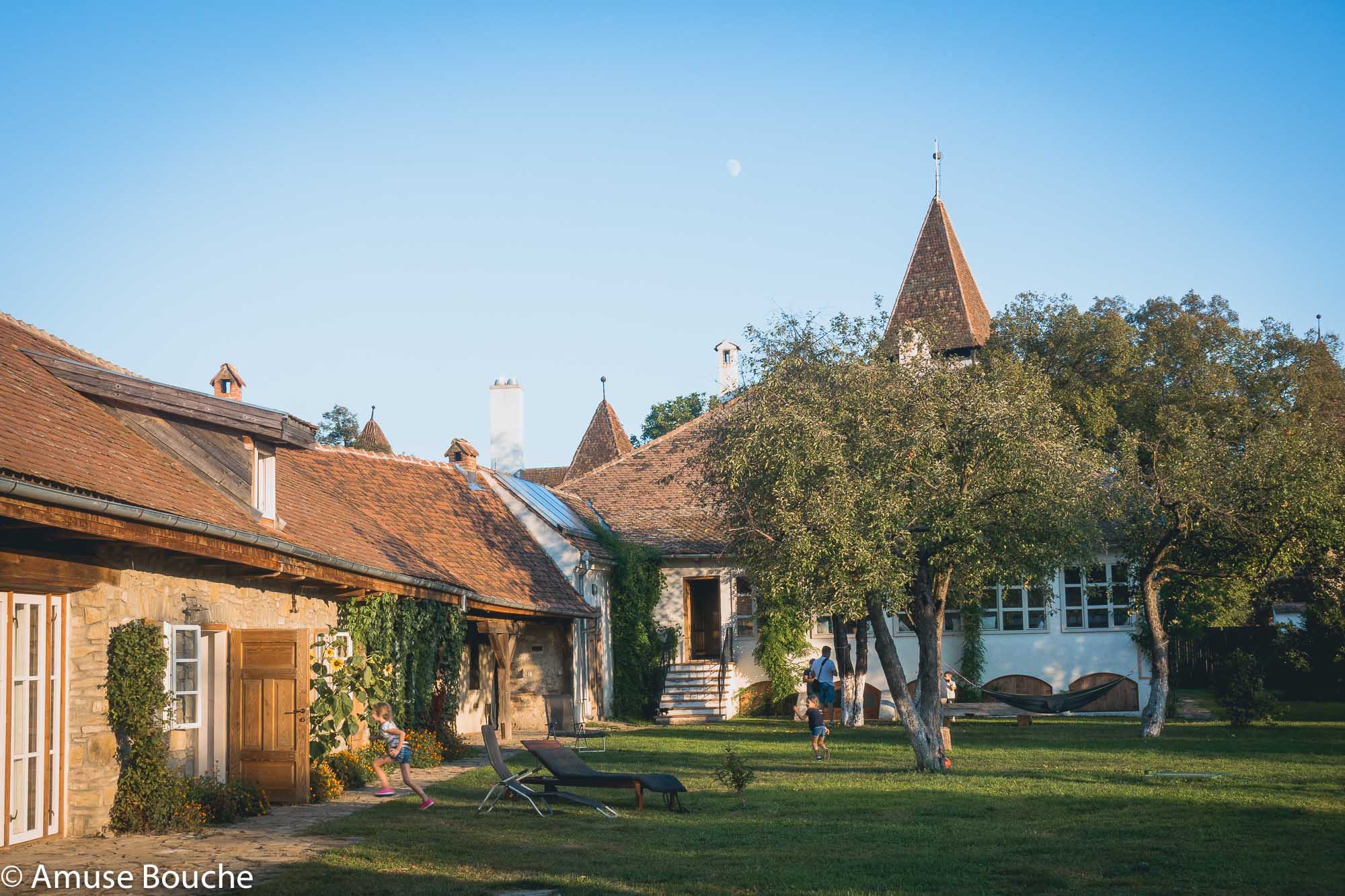 Casele de Oaspeți din Cincșor gradina Casa Parohiala