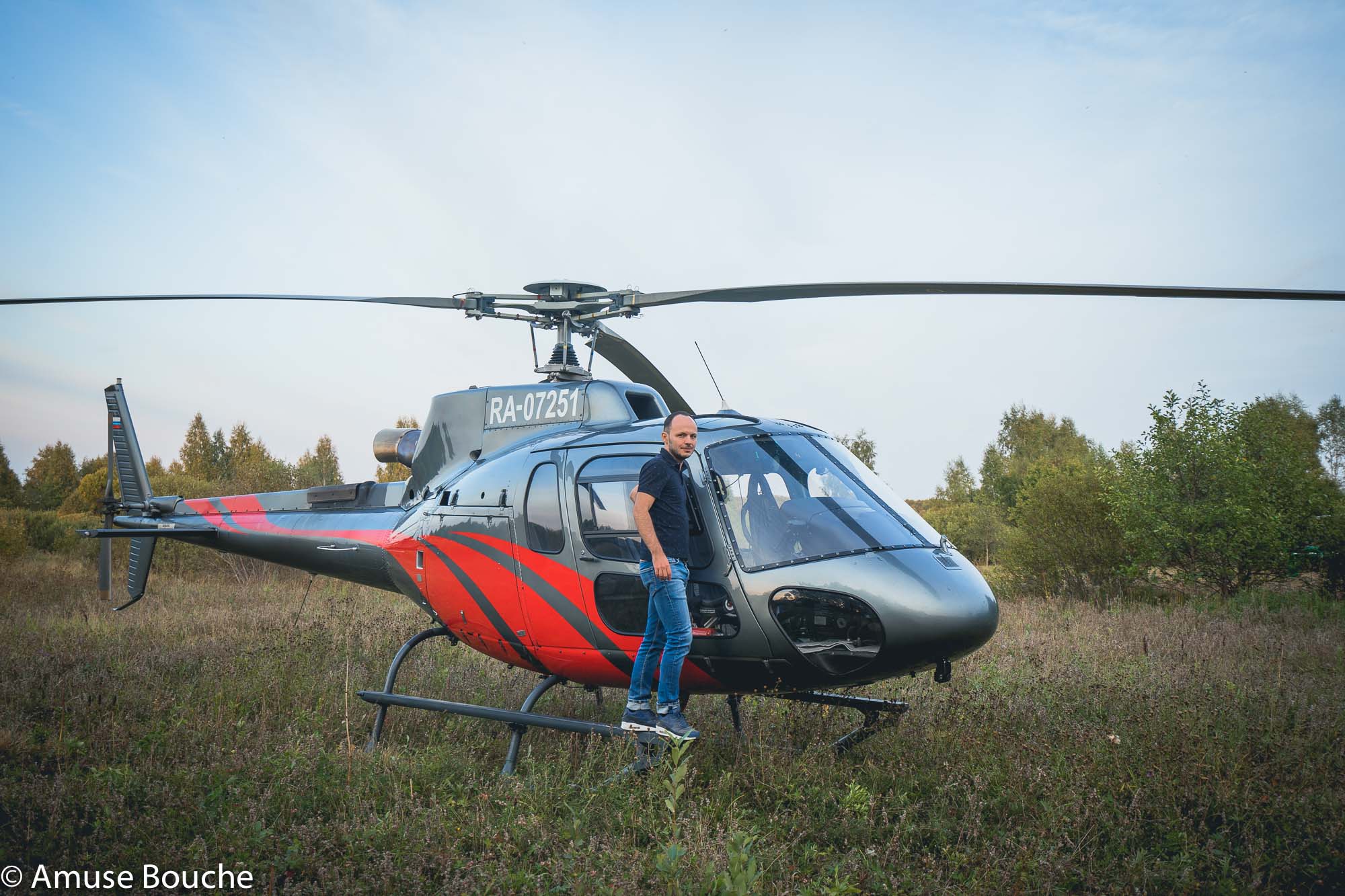 Amuse Bouche Twins Garden Festival Moscova elicopter