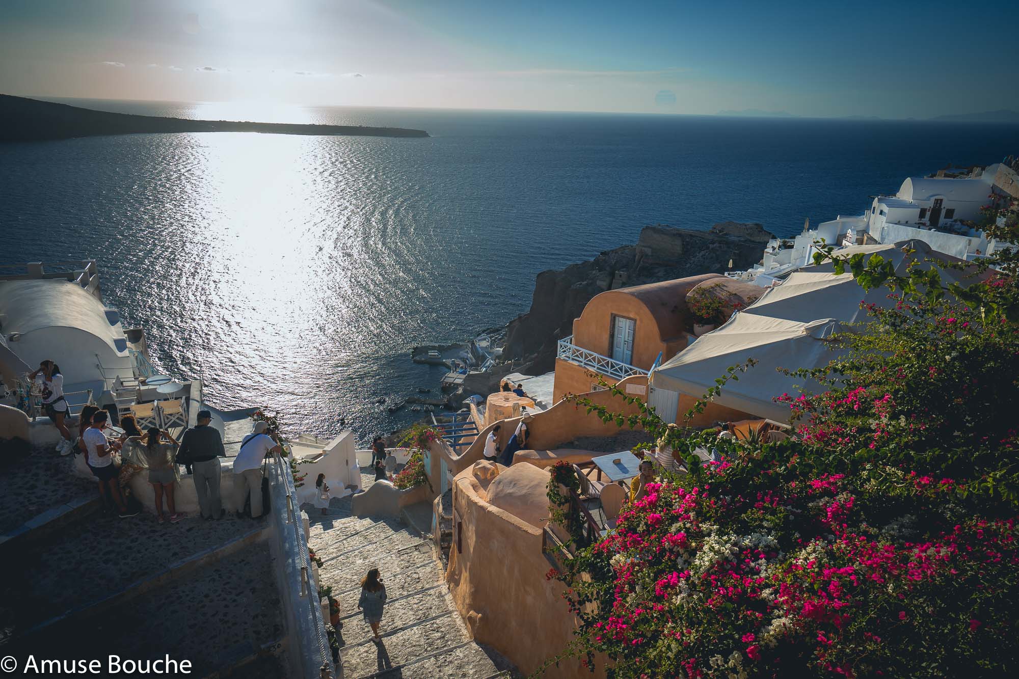 Santorini Caldera Apus