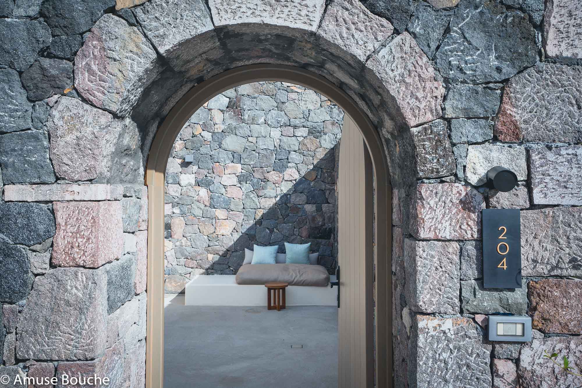 Santorini Canaves Oia Epitome Private Villa detaliu intrare 