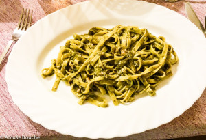 Paste cu pesto si nuci la restaurant Da Giulio Bucuresti