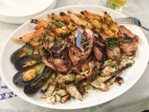 Platou cu fructe de mare la restaurant Kostas Bucuresti