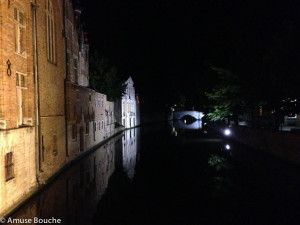 Vedere de noapte in Bruges