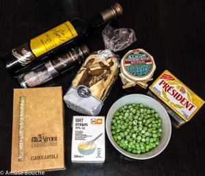 ingrediente risotto cu hribi si mazare