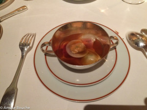 Ravioli cu legume la restaurant L'Arpege Paris