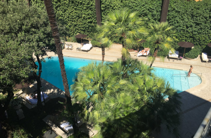 Aldrovandi Villa Borghese pool view