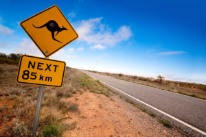 Australia sign kangaroo