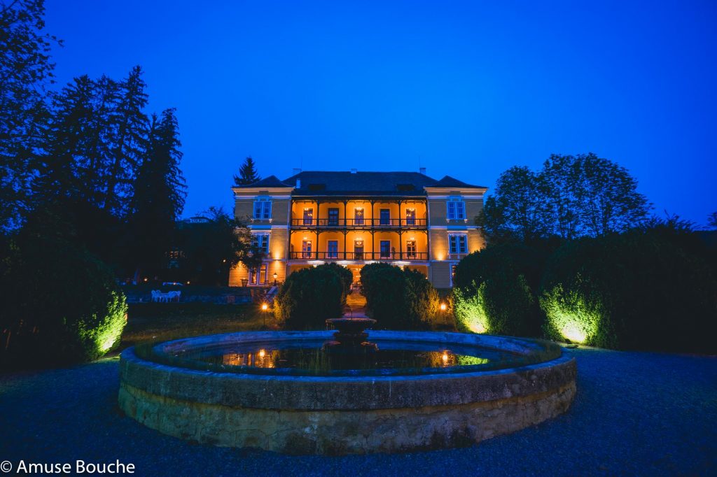 Zabola Castle night view